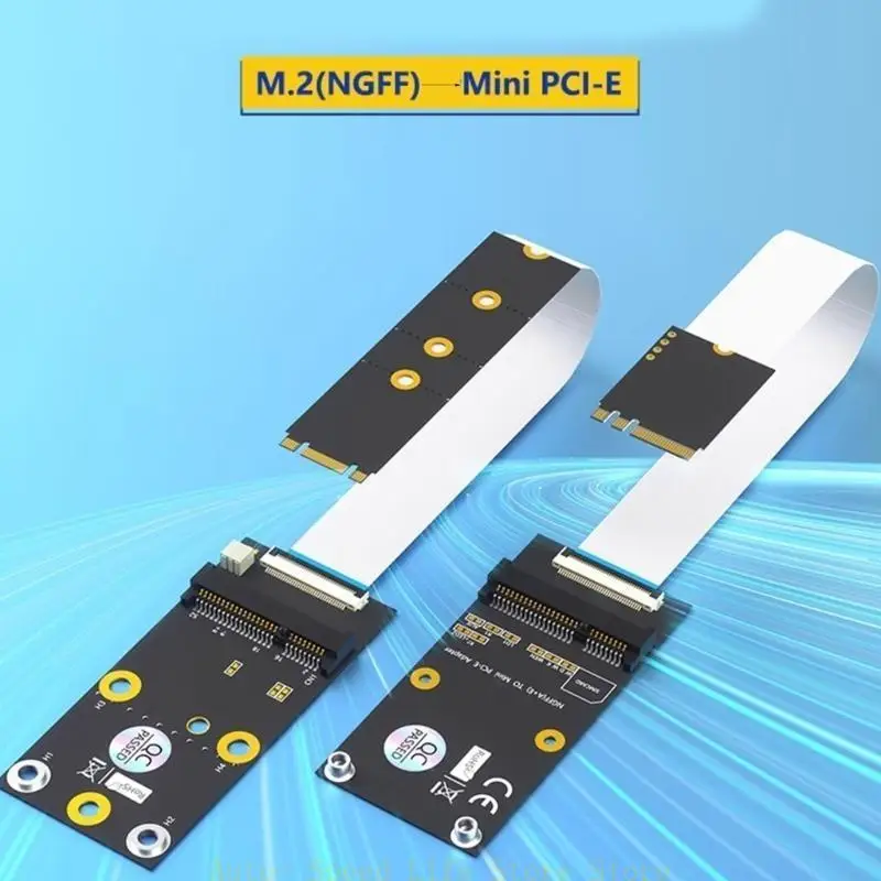 

M.2 to Mini PCIE Extension Cable High Speed Fast Data Transfer Supports NGFF B+M/A+E 100/200/300mm