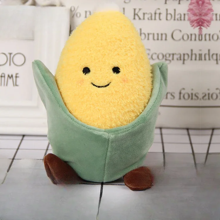 Stuffed Plant Plush Simulated Vegetable and Corn Plush Toys Farm Corn Style Comfortable and Soft Brithday Present for Friend