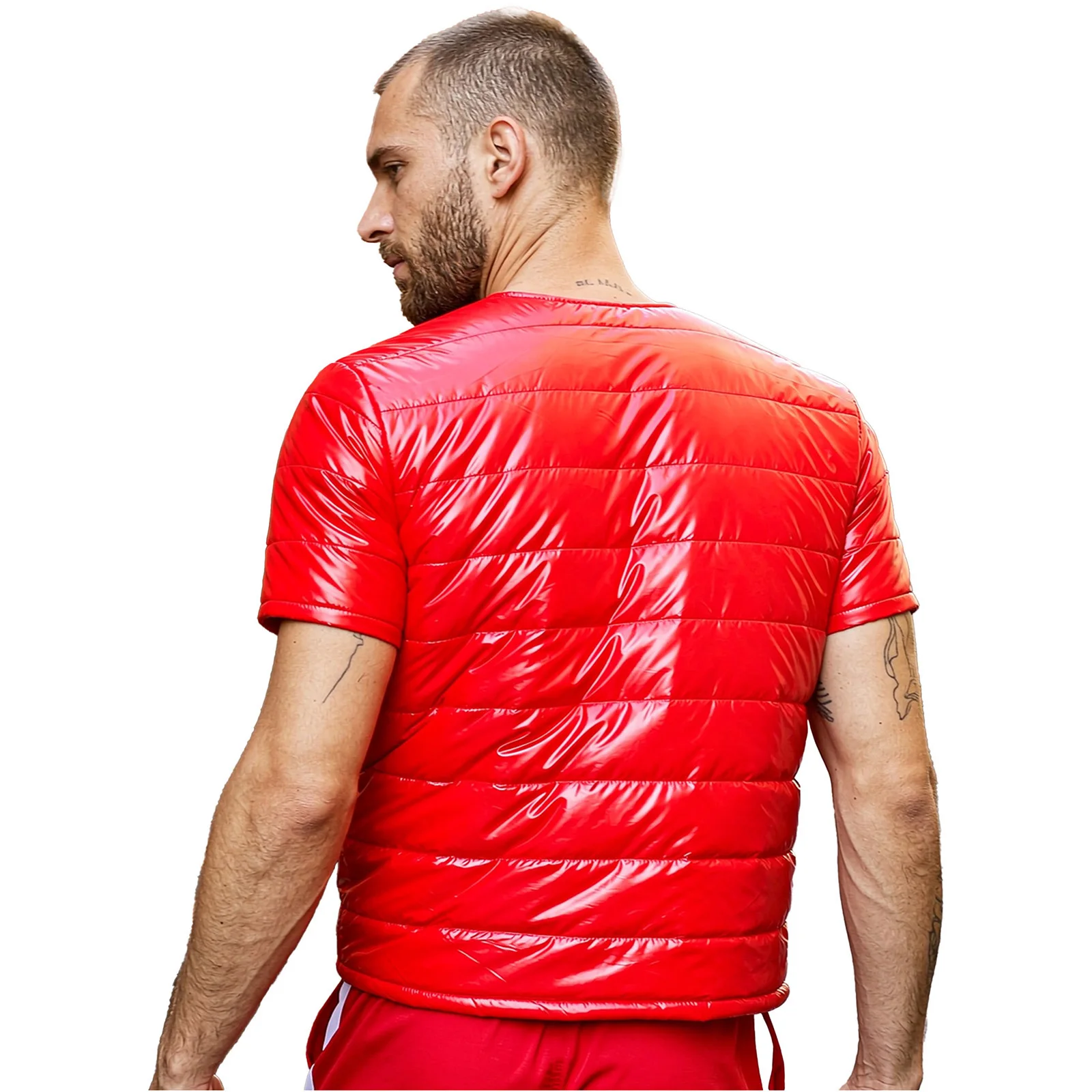 Men Water-resistant Quilted Coat Outerwear Womens Padded Warm Waistcoat for Casual Outings Sports Hiking Cycling Camping Fishing