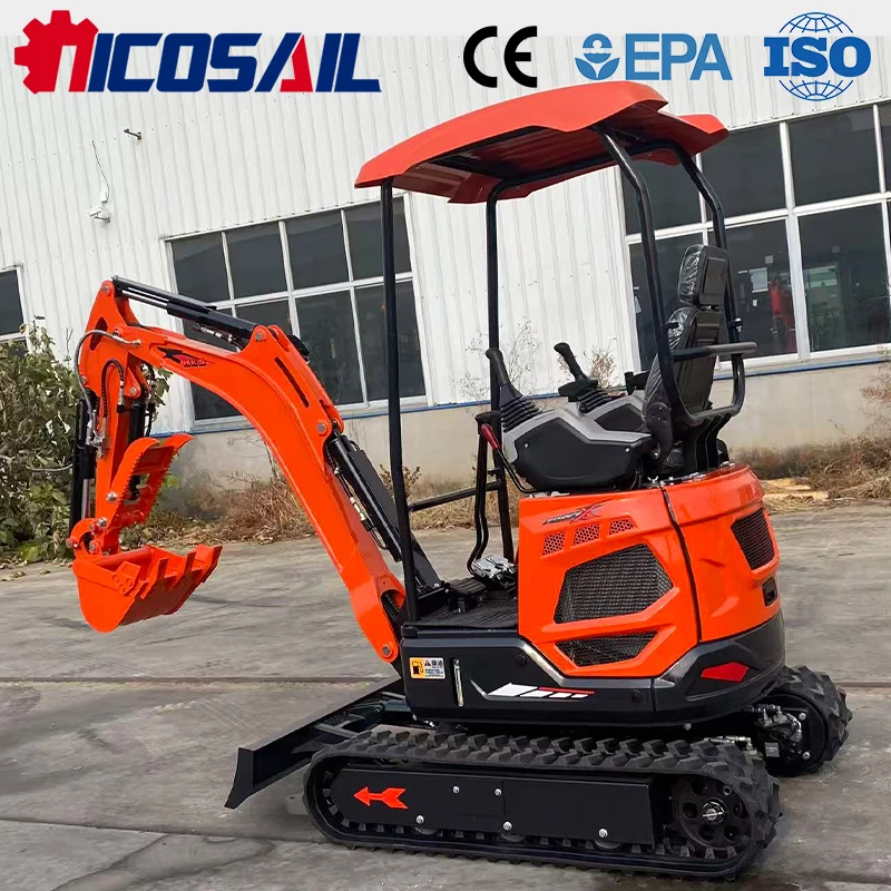 

1.8 Ton Hydraulic Mini Excavator CE Certified Multifunctional Digger for Farmland Garden Landscaping Project