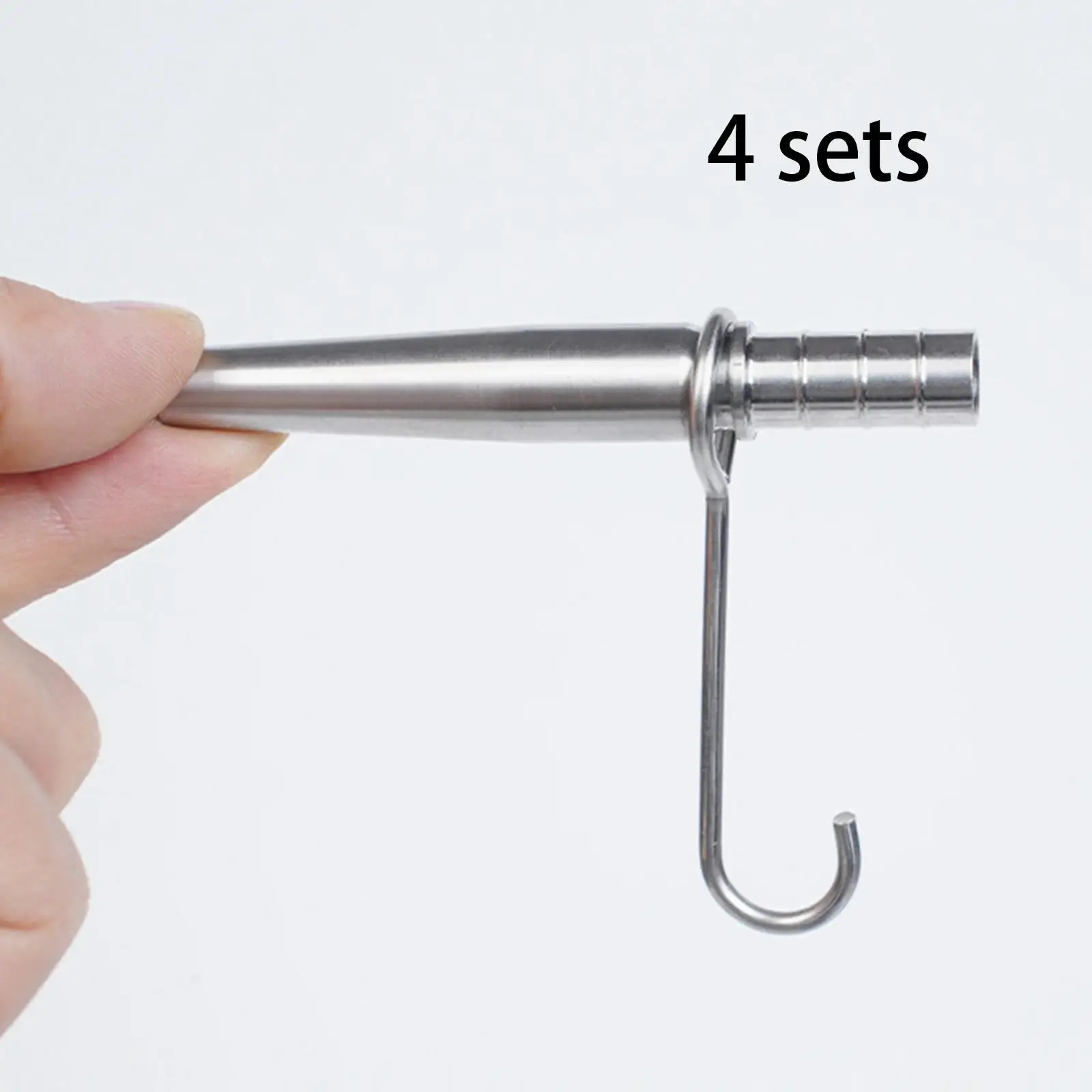 Maple Tap Kit Complete Stainless Steel Equipment for Sap Collection with Hooks for Home and Outdoor Gardens