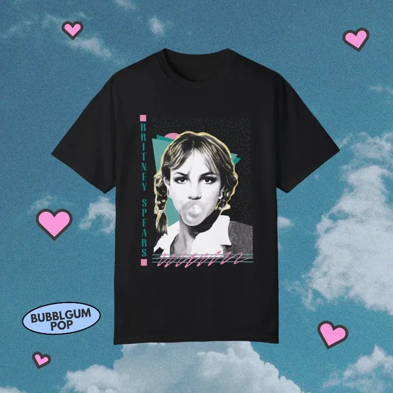Britney Spears Retro Shirt Summer New Style Casual Fashion Suitable for Both Men and Women
