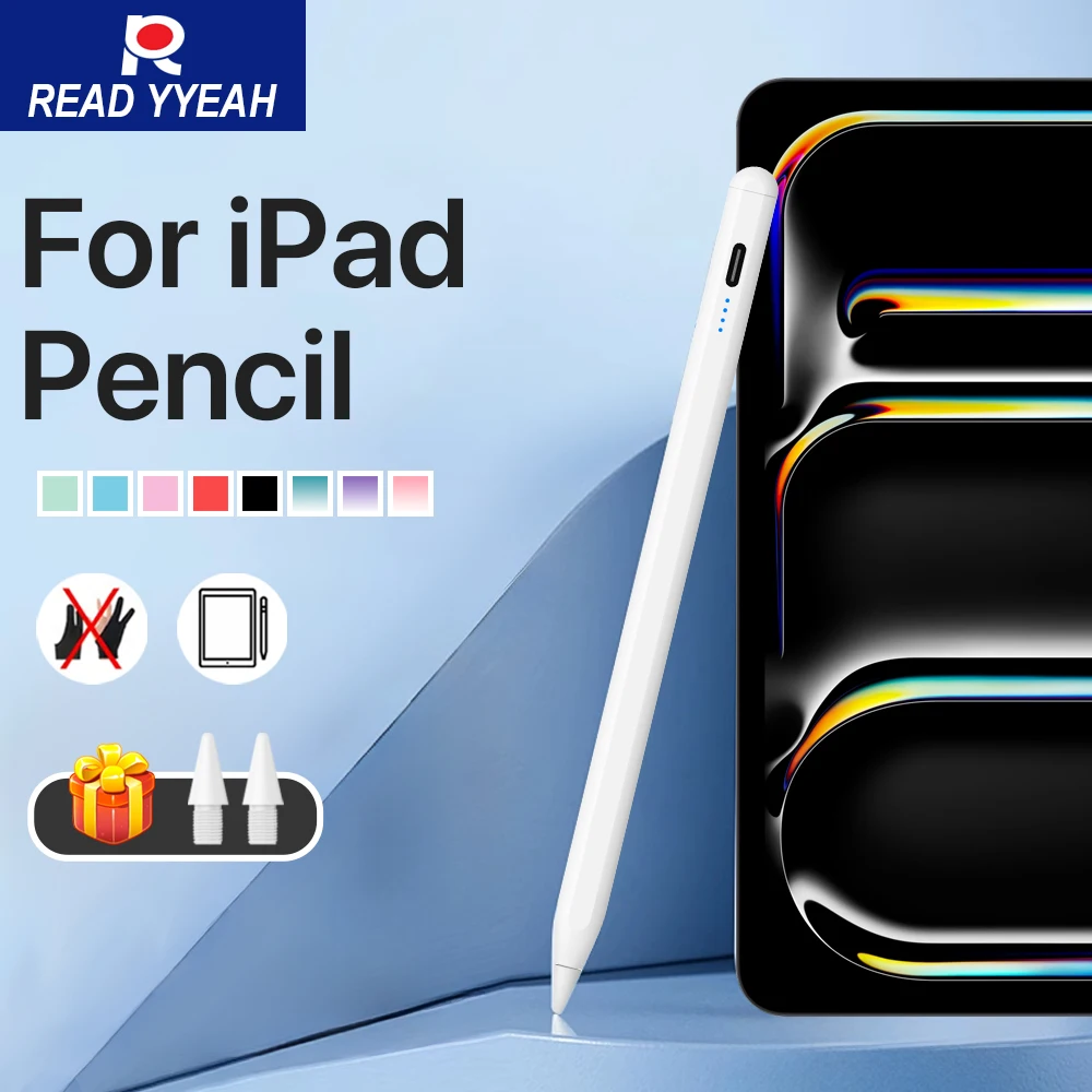 

New Tablet Stylus Pen With LED For iPad A16 Air 11 5 4 Pro 11th 13 12.9 M4 M3 M2 Pens 10th 9th Generation Mini 7 6 iPad Pencils