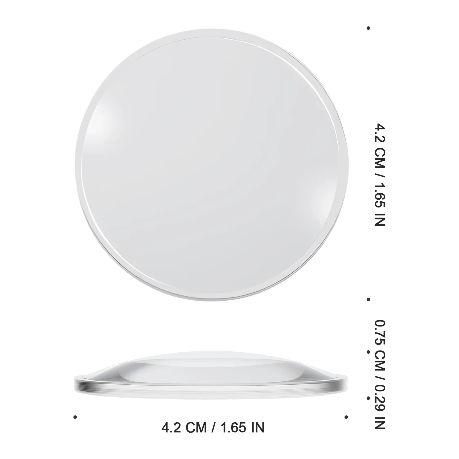 20Pcs Magnifying Glass Lens Premium Double Convex Portable Reading Magnifier for Seniors Newspaper Book Map Jewelry Inspection