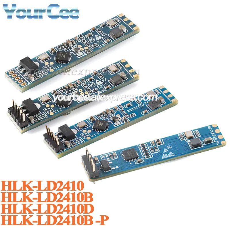 

10pcs/1pc HLK-LD2410B LD2410 LD2410D High Sensitivity 24G Human Presence Statu Radar Heartbeat Detection Sensor Module LD2410B-P