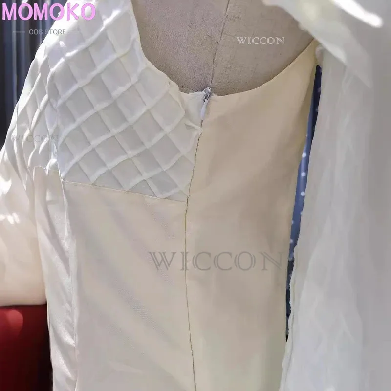 CyBlood and Dragons GoT Movie Daenerys Targaryen Dargon الأم مع فستان أبيض طويل وشعر جميل زي تنكري مليء بـ S