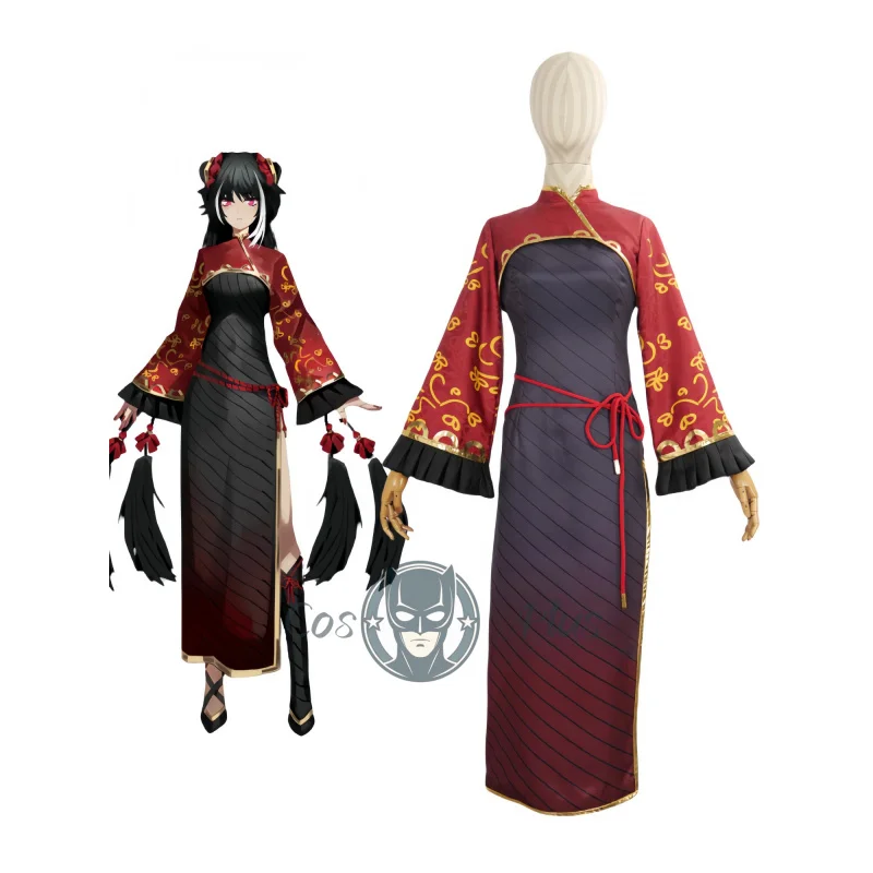 บริษัทลิมบัส ‌   เจีย ซีชุนคอสเพลย์อะนิเมะเครื่องแบบชุดกี่เพ้าสีแดงชุดฮาโลวีนปาร์ตี้คาร์นิวัลผู้ชายผู้หญิงเสื้อผ้าชุด