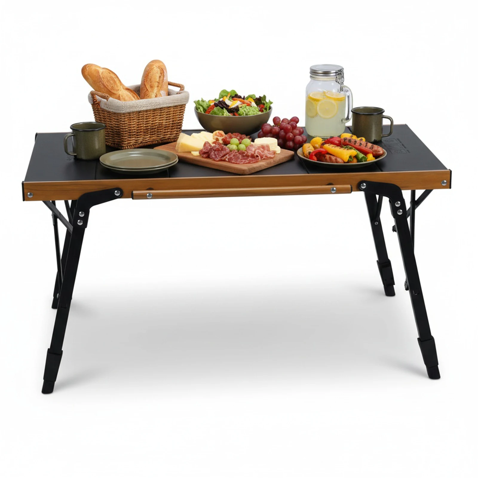 

Portable Camping Table with Storage Bag Ultralight Aluminum Camp Table for Outdoor Barbecue Cooking Travel Picnic