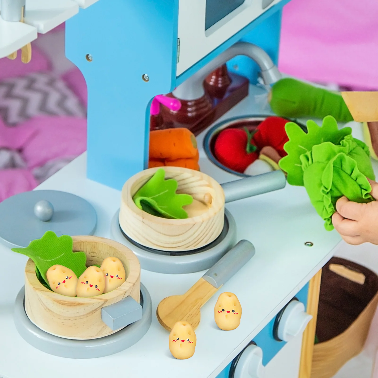 

30 шт. мини-искусственные картофельные реалистичные украшения из картофеля из смолы для дома, кухни, праздника, вечеринки, креативные поддельные картофельные украшения