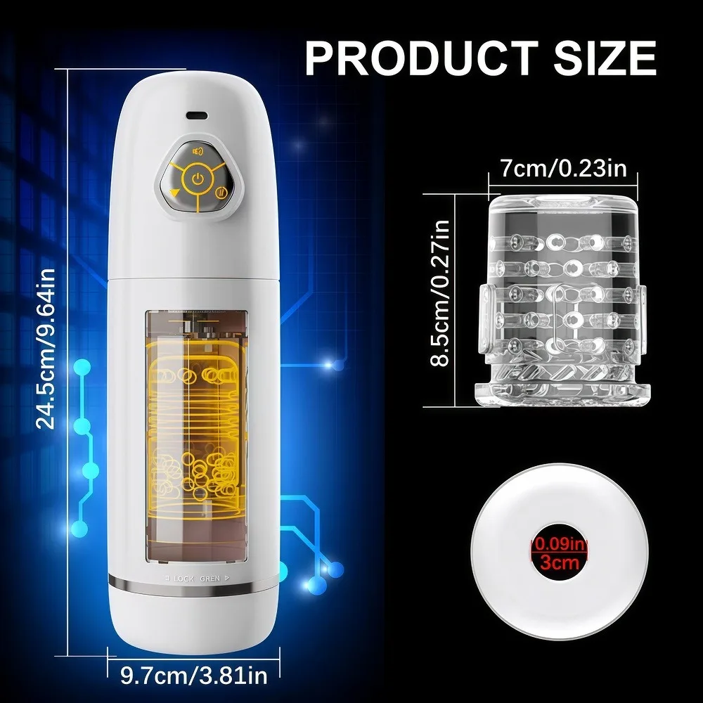 Automatic Male Masturbator Telescopic Rotating Adult Masturbator Cup Penis Pump Vibrator Thrusting Blowjob Sex Toys for Man - view 6