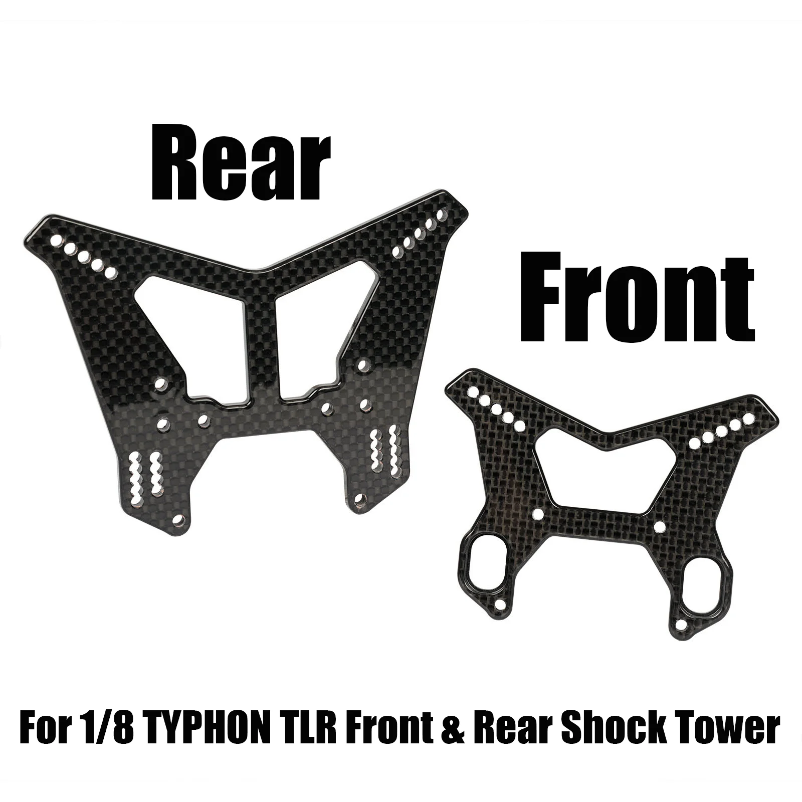 

Carbon Fiber Simulation TLR Front & Rear Shock Tower for 1/8 ARRMA TYPHON TLR Tuned TYPHON 6S 4X4 BLX Buggy RTR RC Truck Car
