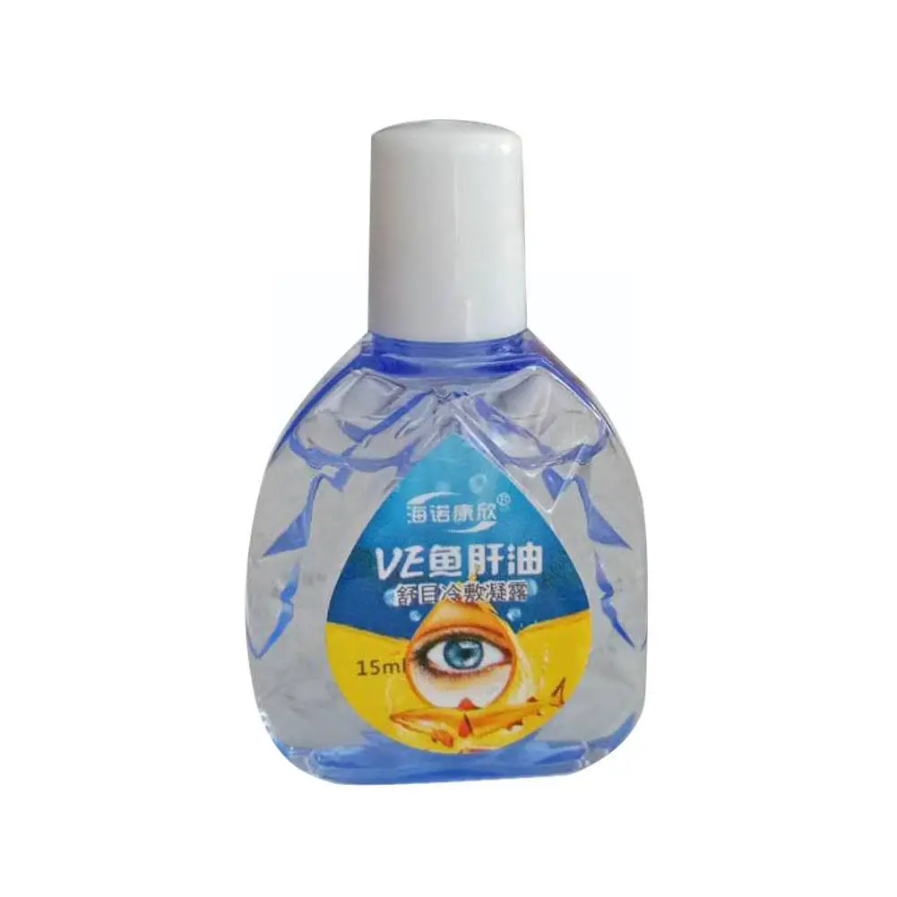 Eye Drops For Asthenopia Relieves Dry Eyes Ve Cod Liver Oil Anti-itchy Removal Fatigue Eyes Care Liquid 15ml Hot Sal R9f1