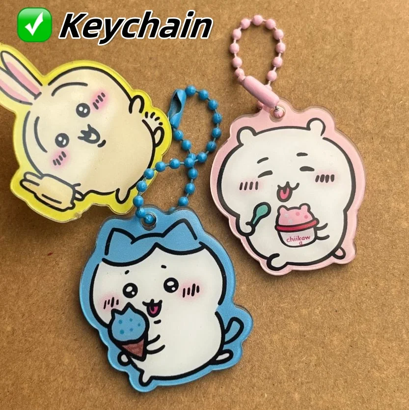 

Japanese giikawa keychain cartoon chiikawa acrylic pendant cute peripherals best friend children anime accessories birthday gift