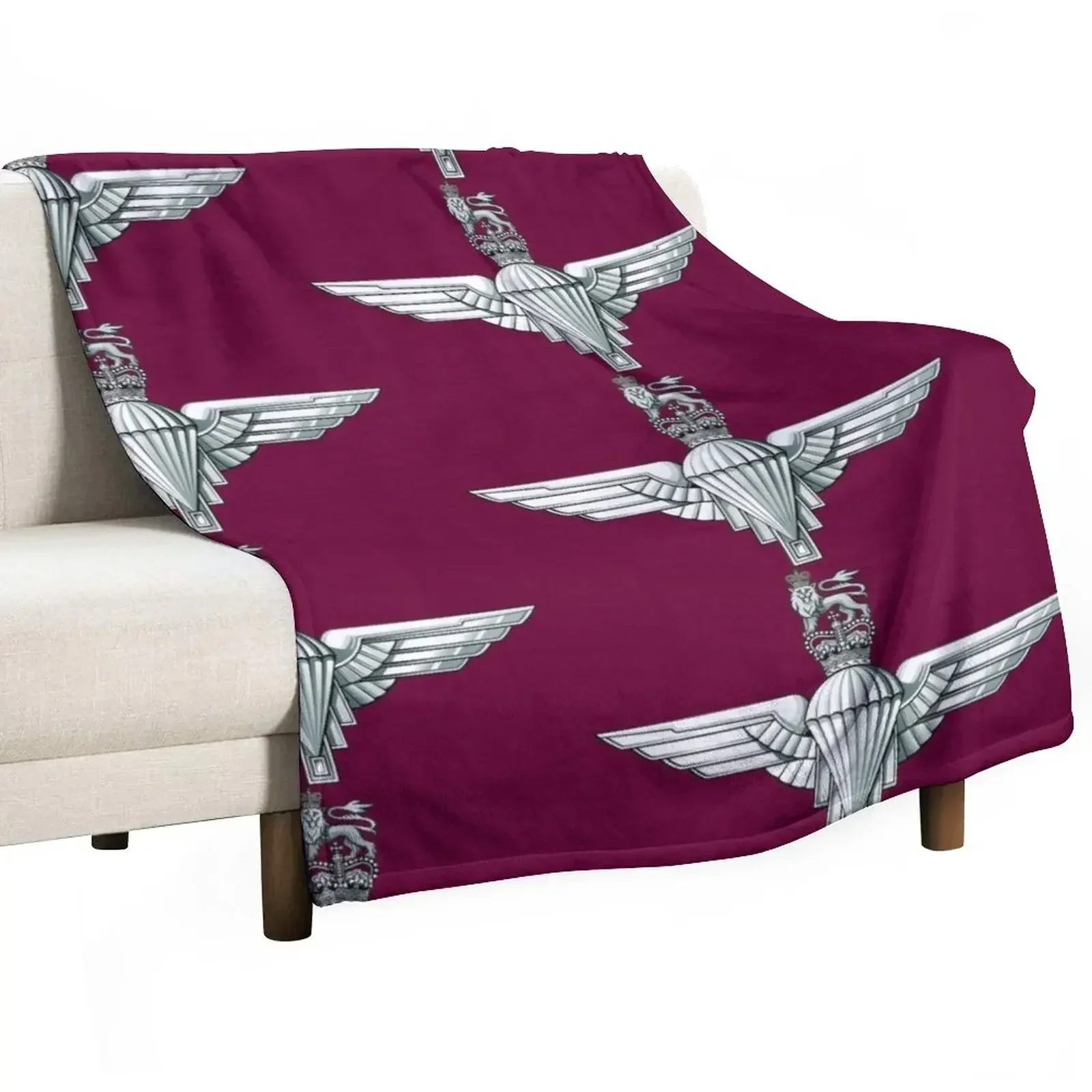 Parachute Regiment Cap Badge Throw Blanket Giant Sofa Plaid on the sofa Luxury St Flannel Blankets