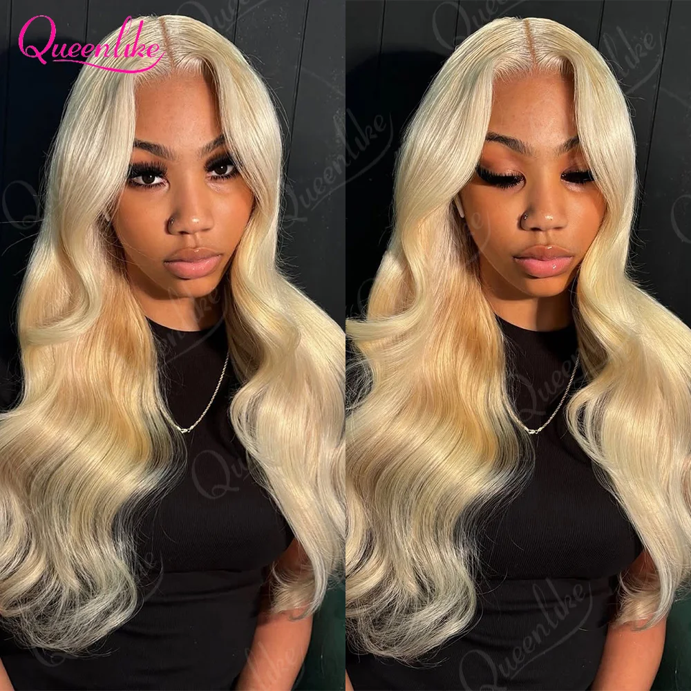 Queenlike 613 Blondes Hiar Extension Brazilian Hair Weave Bundles 12A Human Hair Body Wave Bundles 1/3/4 Bundles 24 24 24 INCH image 6