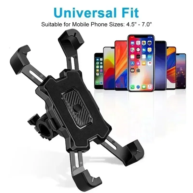 360 °   حامل هاتف للدراجة الكهربائية قابل للدوران لهاتف iPhone Xiaomi Riding MTB Bike Moto Motorcycle دعامة حامل غير قابلة للانزلاق لركوب الدراجات