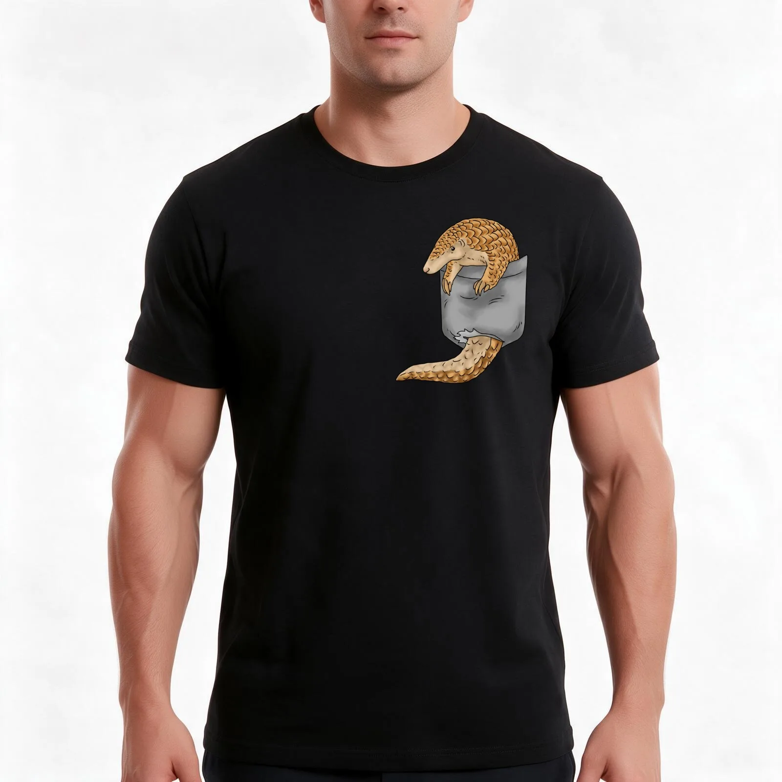 Pangolin Gift Men Pangolin Lover Gift Women Cute Pangolin T-Shirt, Summer Casual Cotton Tee, Oversized Streetwear Tops