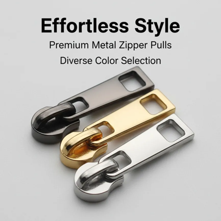 10/20/100Pcs 3#5# Zipper Slider for Nylon Zip Tape Coil Zippers Puller Head Bag Clothes Zips Repair Kits Sewing Accessories
