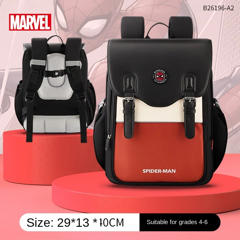 Disney Lotso School Bag For Boy Girl Spider Man Primary Student Shoulder Orthopedic Backpack Large Capacity Kids Gifts Mochilas