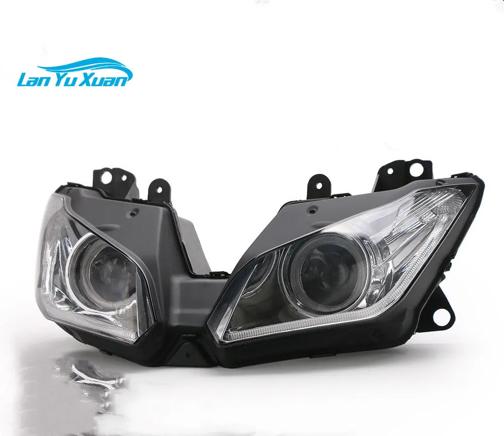 Angel Eye LED headlight assembly for Kawasaki NINJA 250 300 ZX6R ZX-6R