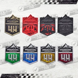 3D Car Sticker 4x4 Mountain Front Grille Badge Metal Decal Emblem For Jeep Wrangler Grand Cherokee Compass Silverado Accessories