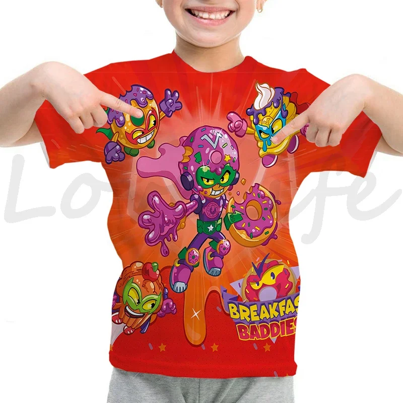 Camiseta de Super Zings para niños y niñas, camiseta de manga corta, camisetas de SuperThings, ropa para niños