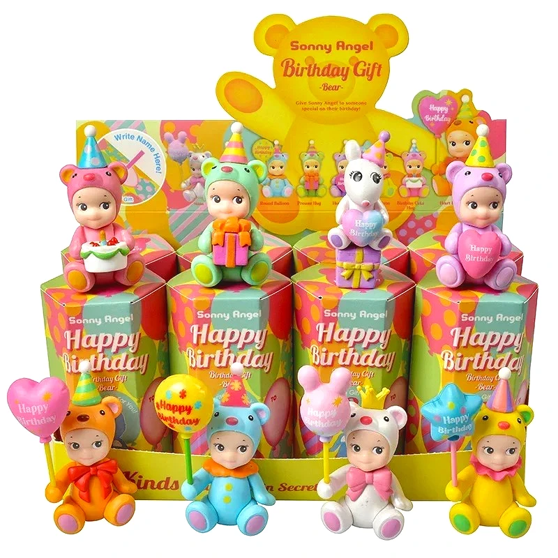 Cute Dolls Fans Car Ornament Gift  sani Angel Birthday Series Animal Anime Figures Ornaments Blind Box kawaii toys for girls