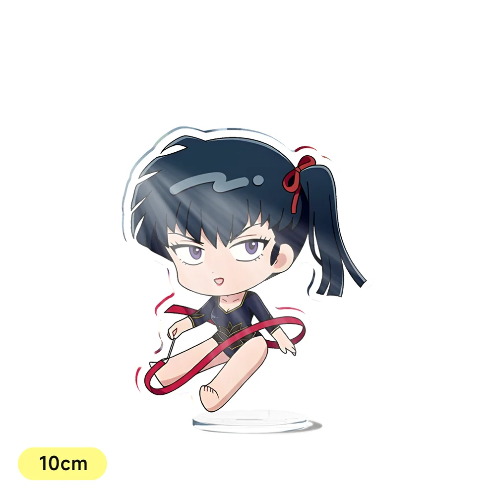 Anime Ranma 1/2 10cm Acrylic Stand Ranma Saotome Ryouga Hibiki Akane Tendou Ukyo Kuonji Model Plate Desk Decor Fans Gift