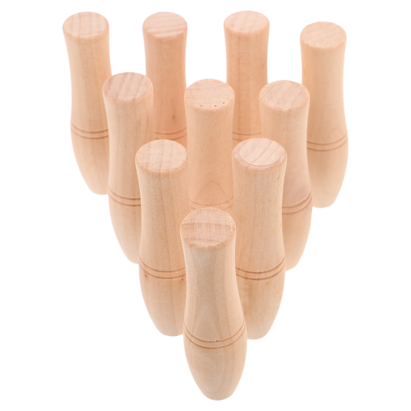 

10pcs BBQ Fork Wooden Handle Short Beige Multi Functional Barbecue Tool Grill Utensil Kitchen Accessory Durable Design Comfort