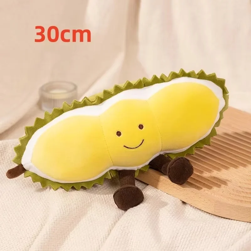 Jelly Cat Plush Fruit Party Doll Cute Durian Toy Doll Internet Celebrity Holiday Gift Vegetable Series Car Home Furnishings