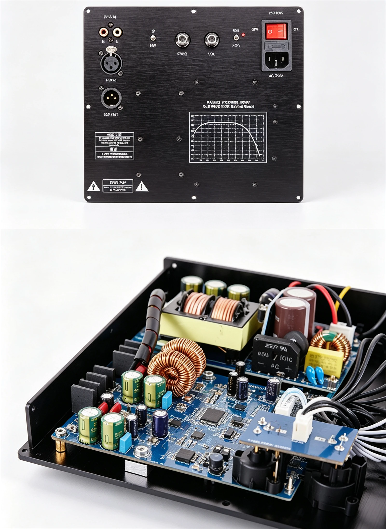 Home Theater Speaker - บอร์ดแอมพลิฟายเออร์เสียง TPA3255 คลาส D กำลังสูง 2.1