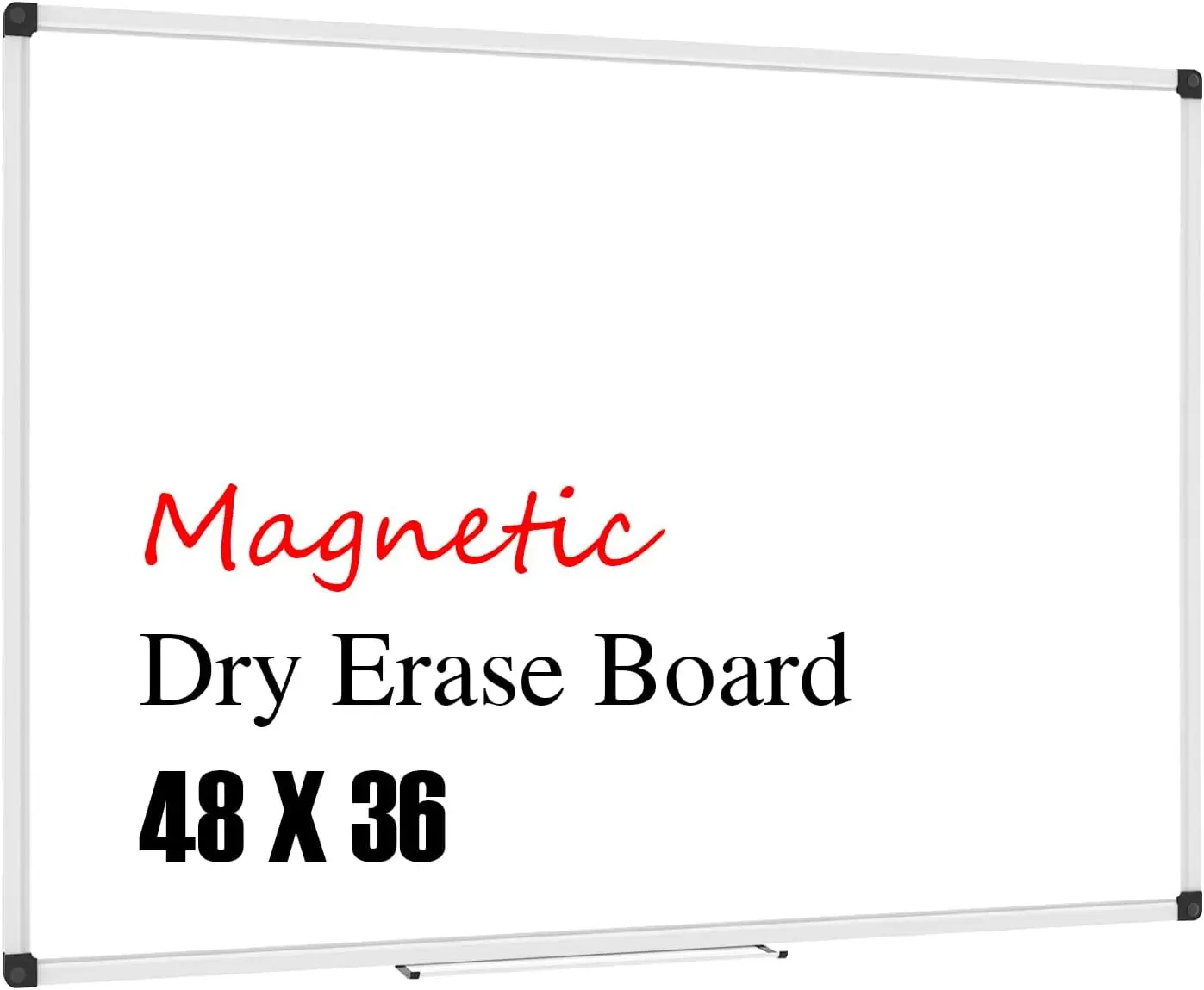 

48x36 Magnetic Whiteboard with Detachable Marker Tray, Dry Erase Board for Office and Home Use