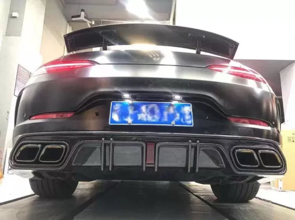 سبويلر الناشر الخلفي من ألياف الكربون Amggt50 Gt43 Gt53 #2