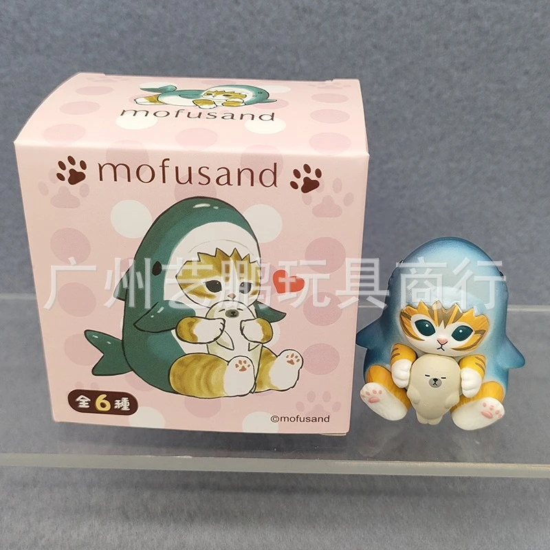 新しい Mofusand 愛ハグサメ猫シリーズかわいいアクションフィギュア人形動物カプセルおもちゃ誕生日モデルの装飾ギフトのおもちゃ子供のため