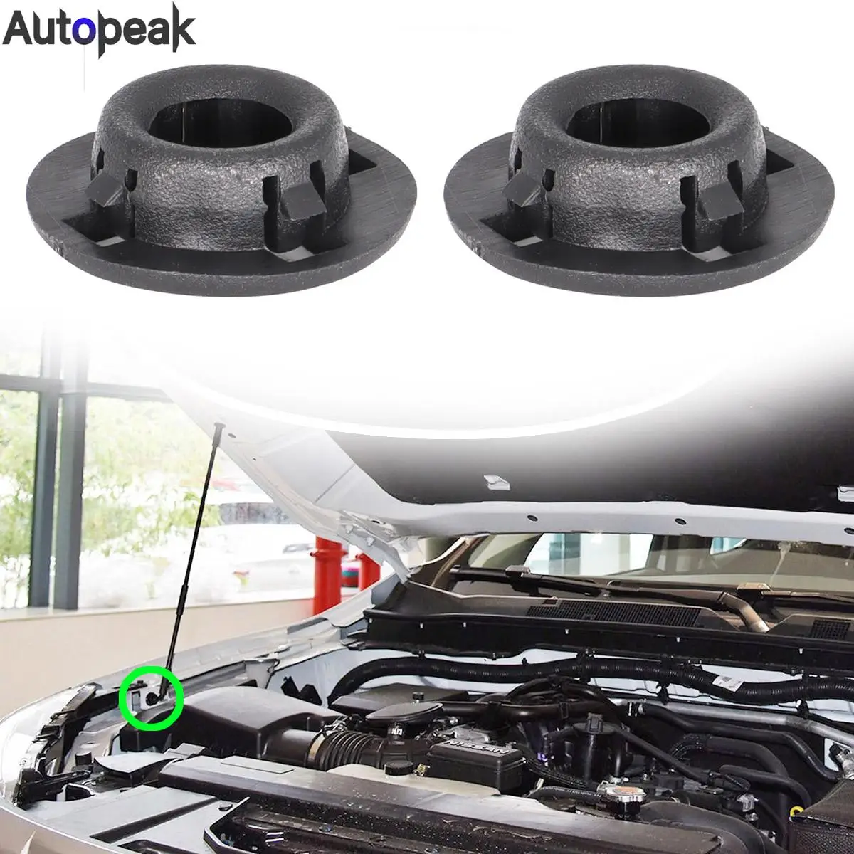 

For Nissan Navara D40 D23 Pathfinder R50 R51 JUKE F15 NP300 Xterra Bonnet Hood Support Prod Rod Clamp Clip Grommet 657732J000