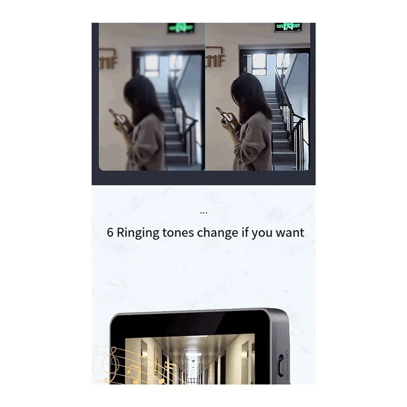 BNVN-2X Doorbell Video Intercom Camera Inteligente Wireless By Night Vision 4.3Inch Screen For Security Smart Home Apartment