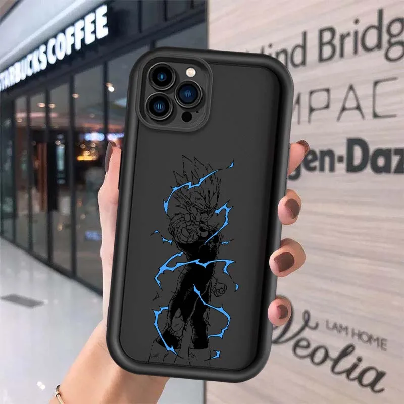 Casing Handphone Art D-Dragon Balls Vegeta Comic Untuk Apple iPhone 17 16 15 14 13 12 11 Plus Pro Max Eye Ladder