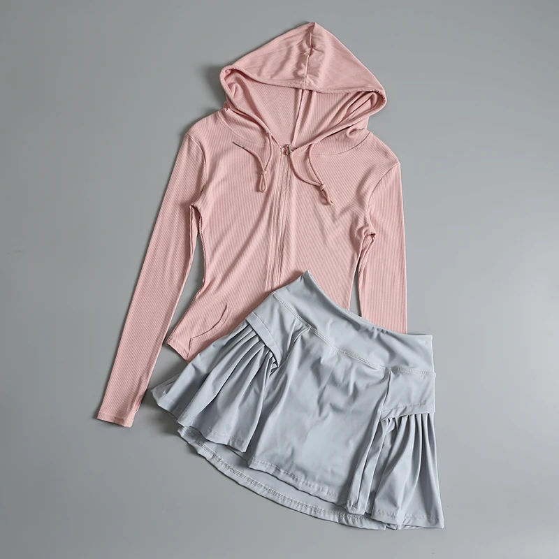 

Badminton sports suit for women spring running morning jogging suit quick-drying yoga skirts gym 2025 new fashion