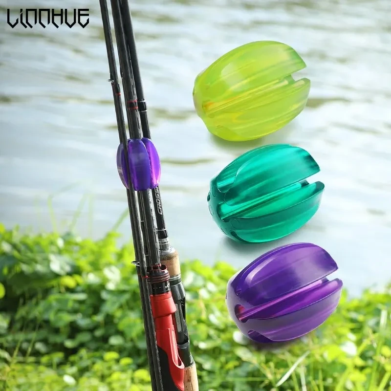 2 pcs Fishing Rod Fixed Ball Rod Ball Mini Protection Anti Collision Rod Retractor Fishing Rod Stopper Fishing Accessories