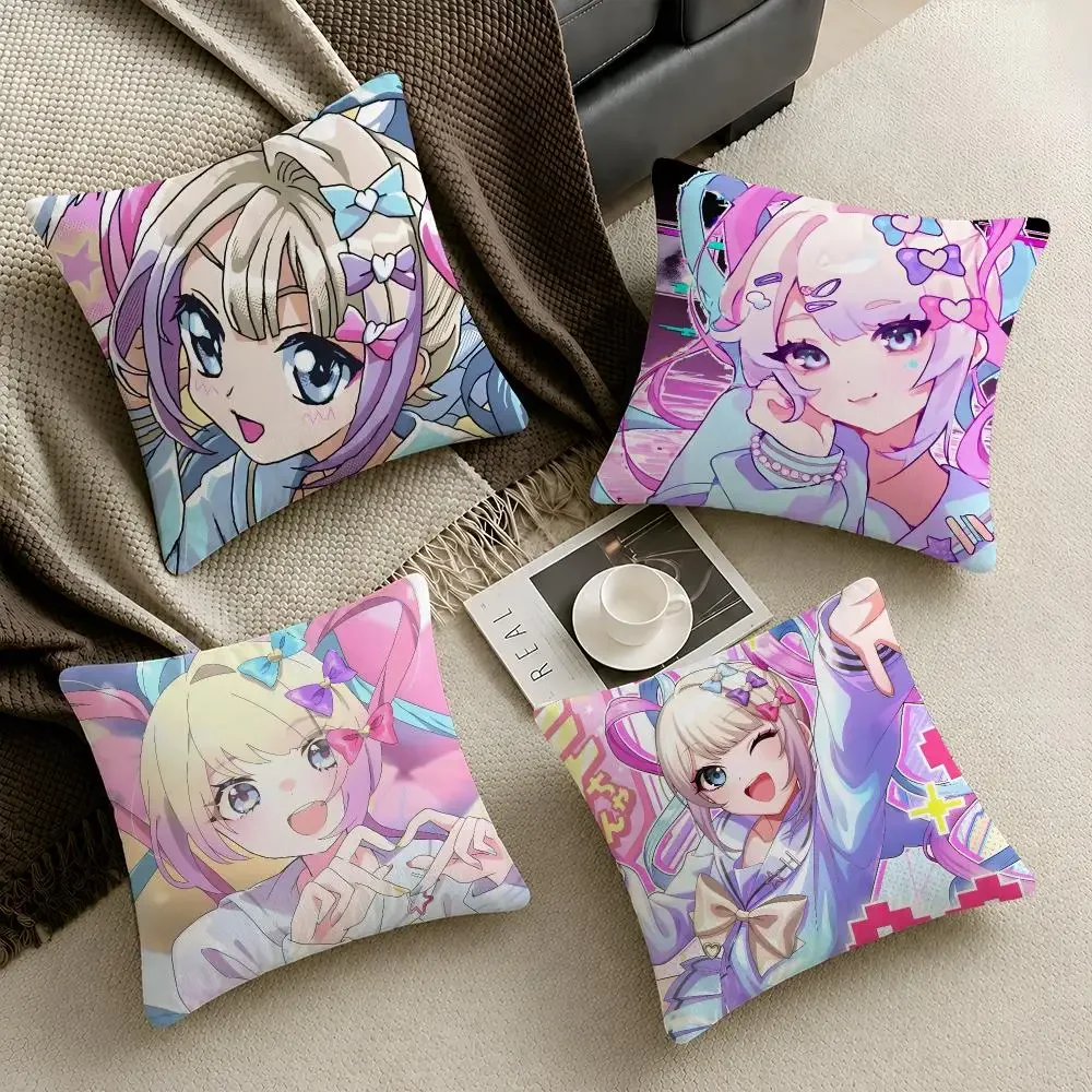 Game Needy Streamer Overload Cushion Cover  Throw Pillow Soft Short Plush Cozy Durable Colorfast Sofa Bedroom Home Decor Gift