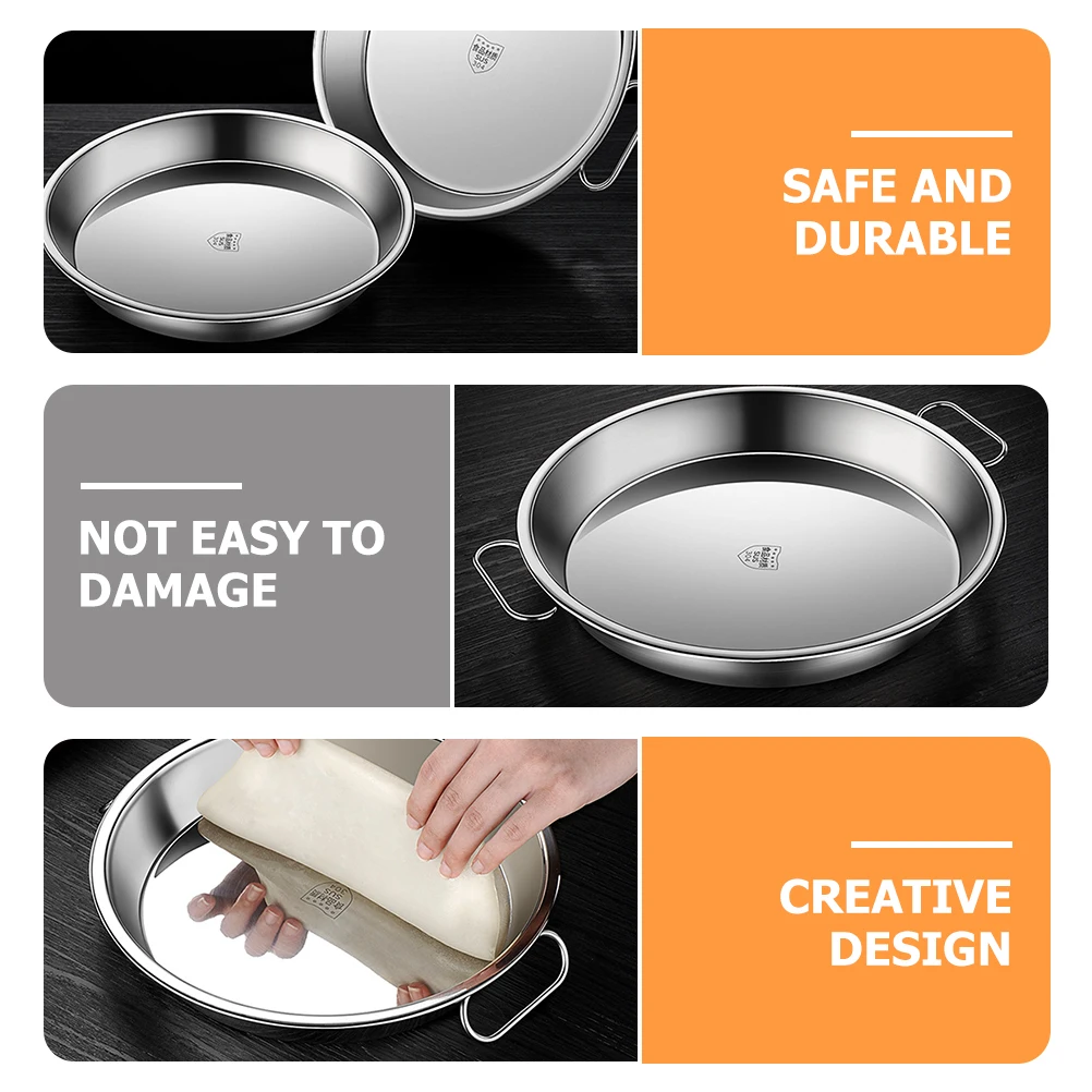 

Stainless Steel Steamer Steaming Tray for Rice Noodle Plate Rack Dumplings Basket Pot Pan Pans