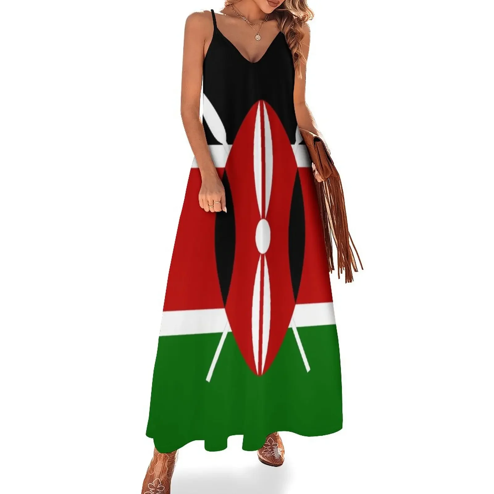 

Kenya Flag T-Shirt - Kenyan Nairobi Sticker Sleeveless Dress luxury evening dresses 2025 dresses for womens 2025