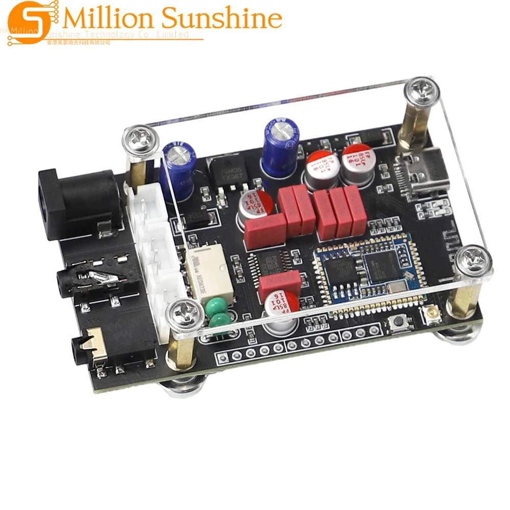 DC8-24V XY-LA02 Qualcomm QCC5125 + PCM5102A Bluetooth Audiophile Bluetooth 5.1 Decoder Board APTX LDAC Lossless HD Sound Quality