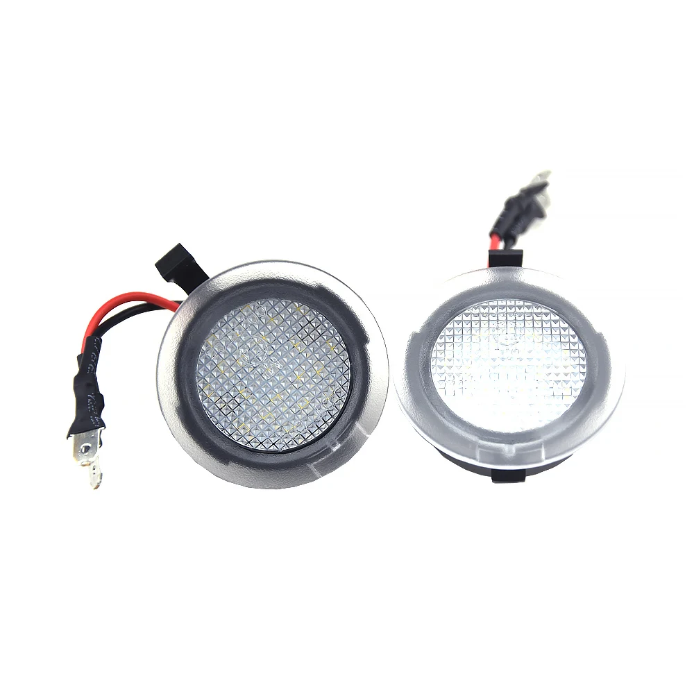 

Fit For Ford F-150 King Ranch 2005-2017 2Pcs Canbus No Error LED Side Mirror Puddle Lights Flex 6000K White For Ford Edge 2007-