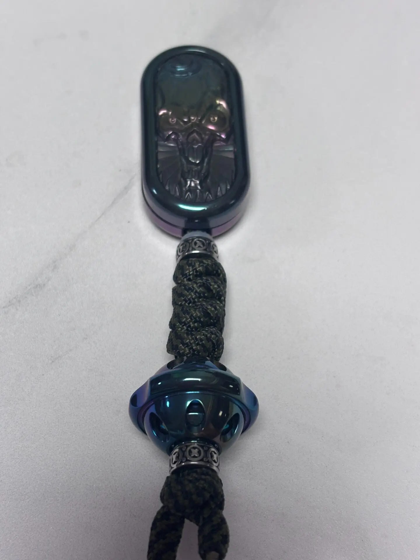 Used TK push card clown skeleton mini, limited edition, all zirconium alloy Desktop Decoration