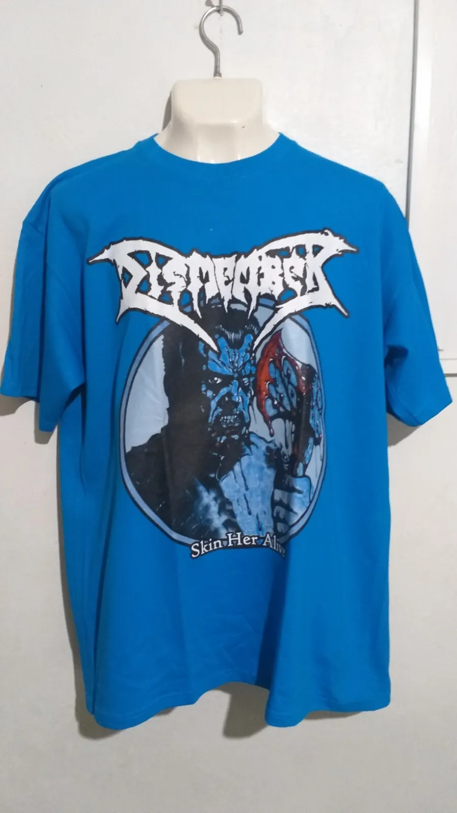 Dismember skin her T shirt death metal entombed grave unleashed carcass