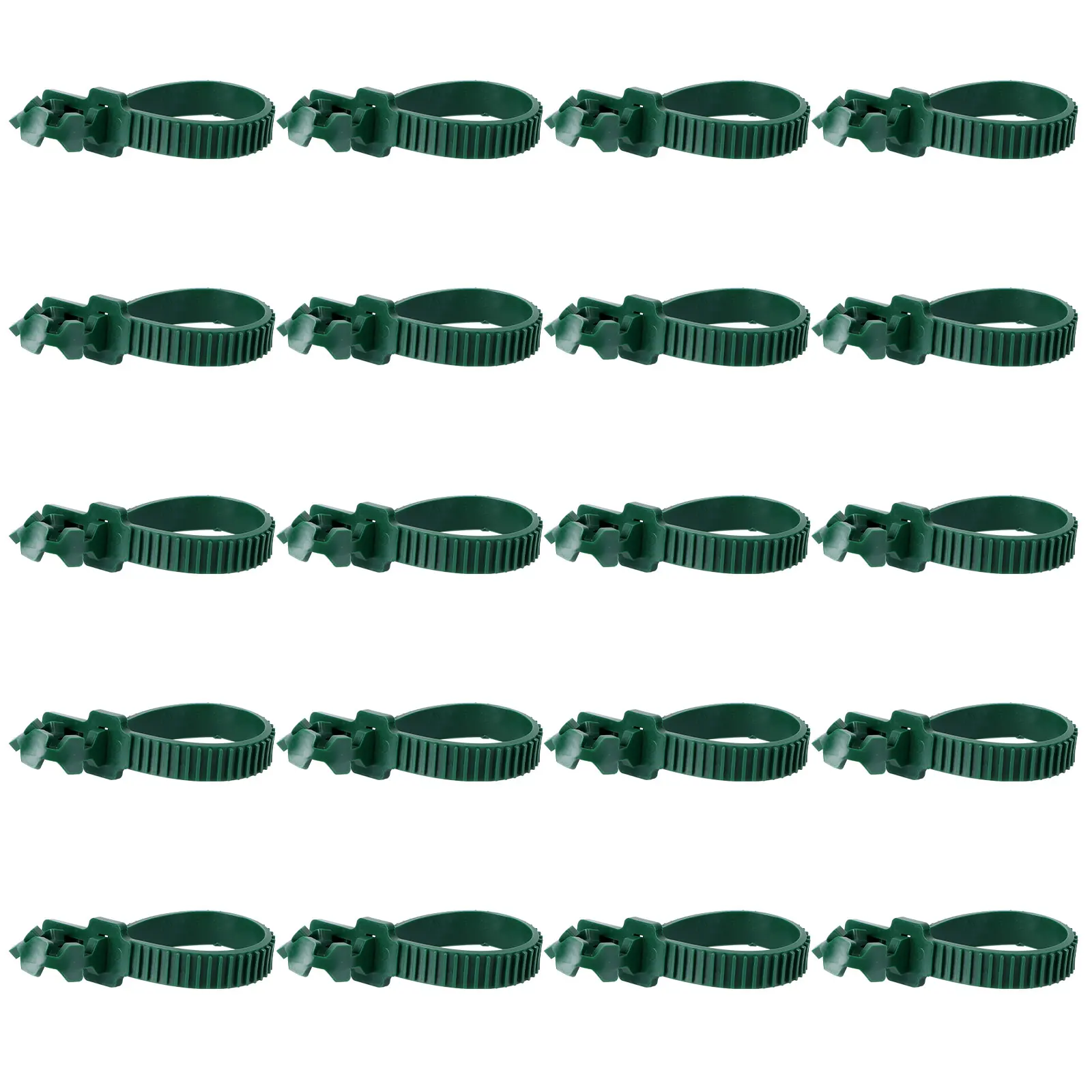 

20pcs Plant Fixing Buckle Durable PVC Garden Cable Reusable Vines Stake Support Twine Border Plants Yard Home