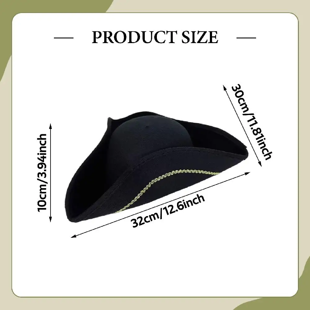 Pirate Hat Headpiece for Adults, Men Women for Cosplay Party Role Playing
