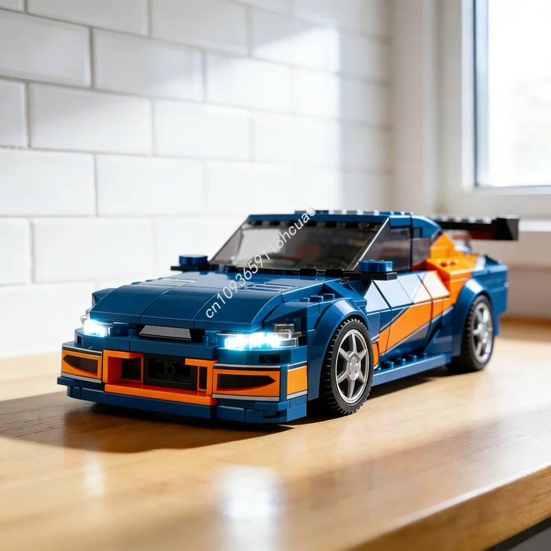 ตัวต่อ MOC City Champions รถนิสสัน ซิลเวีย โมนาลิซ่า 422 ชิ้น ของเล่นตัวต่อสถาปัตยกรรม ของขวัญคริสต์มาส ของขวัญวันเกิด