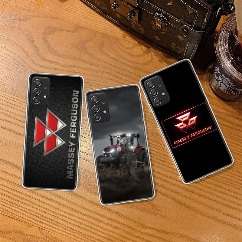 Funda de teléfono T-Tractor Farm para Samsung A15 A25 A35 A55 Galaxy A12 A22 A32 A52S A72 A05S A02S A42 J6 J4 A6 A7 A8 A90 A80 J8 A9 Cov